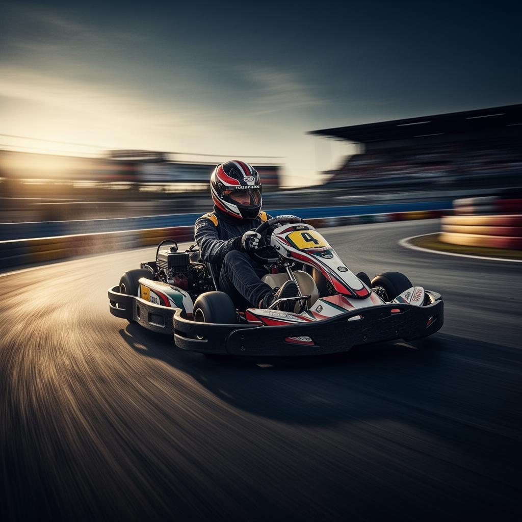 Kart on track